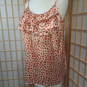 Motherhood Maternity Lg Ruffle Blouse